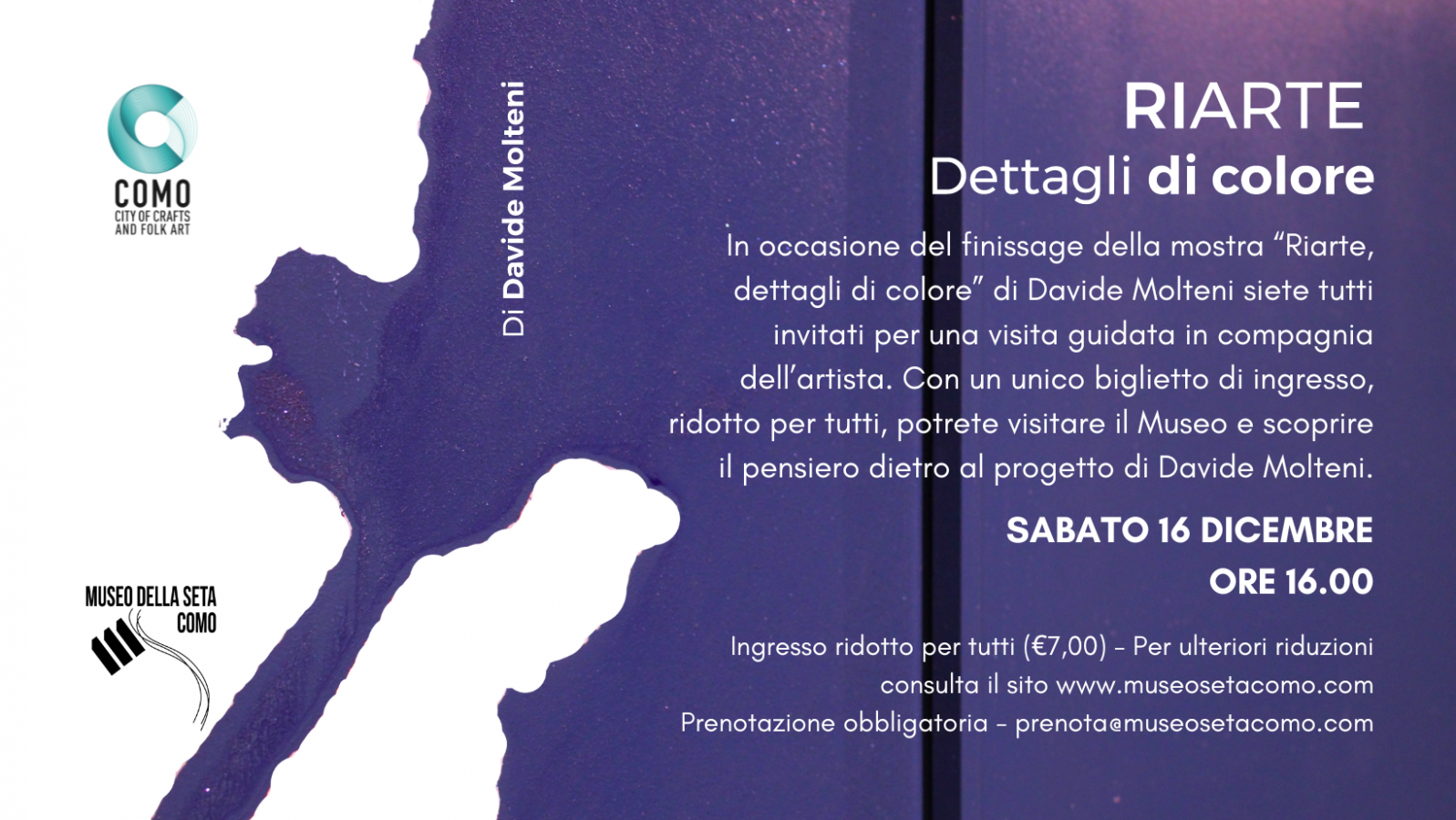 Finissage mostra ''Riarte, dettagli di colore